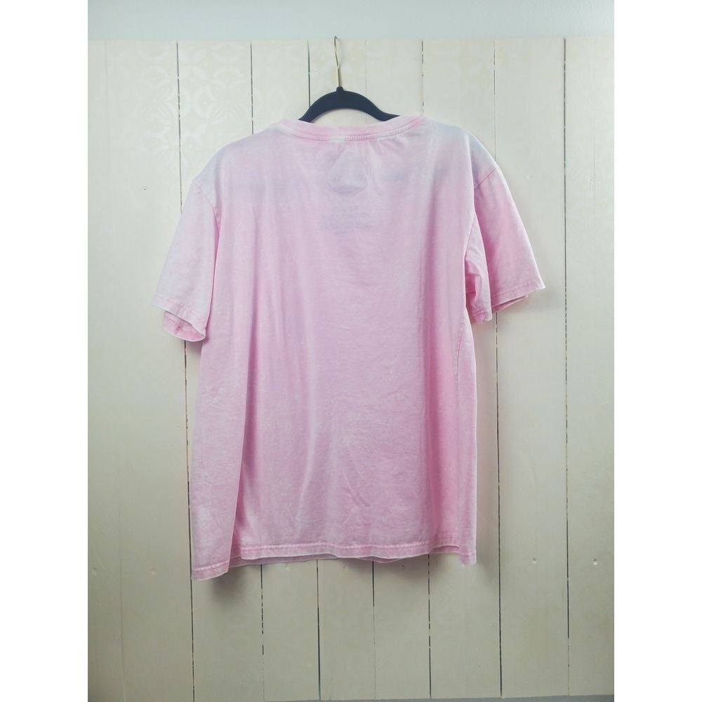 Womens Large Smokey Bear Pink Graphic T Shirt Licensed Outdoors Retro Tee - Picture 9 of 10